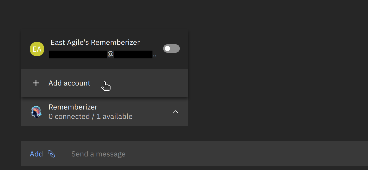 `add rememberizer account`