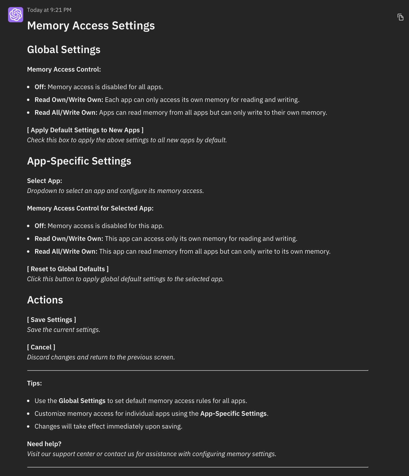 sortie du générateur d'interface utilisateur basé sur du texte