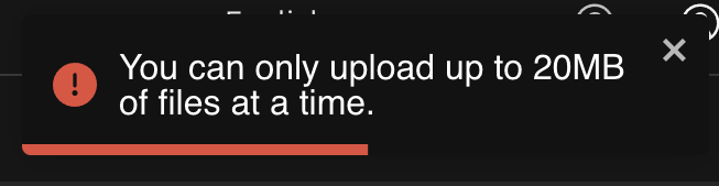 erreur de taille de fichier maximum